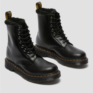 Dr. Martens 1460 Serena Faux Fur Lined Lace Up Boots